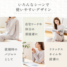 Load image into Gallery viewer, さらさら生地のコットンルームウェア【SCRW01-REC】